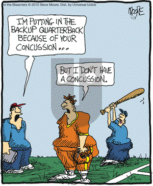 In the Bleachers on Monday November 8, 2010 Comic Strip