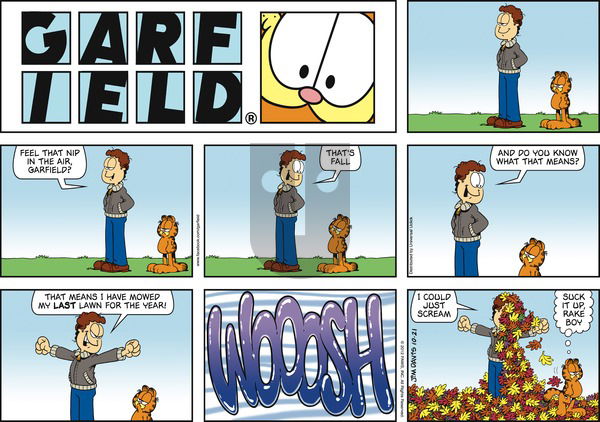 Garfield - Sunday October 21, 2012 Comic Strip