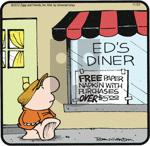 Ziggy on Friday November 23, 2012 Comic Strip