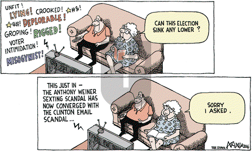 Robert Ariail - Wednesday November 2, 2016 Comic Strip