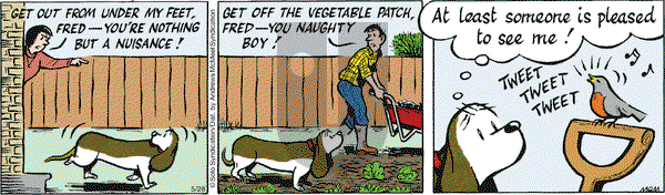 Fred Basset on Monday May 28, 2018 Comic Strip
