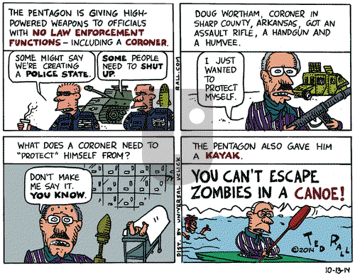 Ted Rall on Monday October 13, 2014 Comic Strip