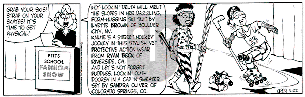 Luann on Wednesday March 22, 1995 Comic Strip