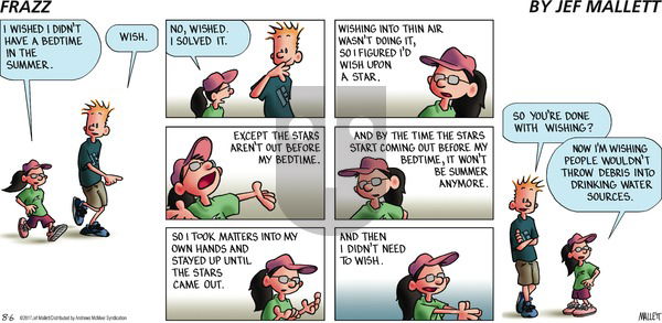 Frazz - Sunday August 6, 2017 Comic Strip