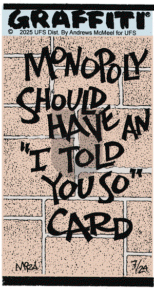 Graffiti on Thursday July 24, 2025 Comic Strip