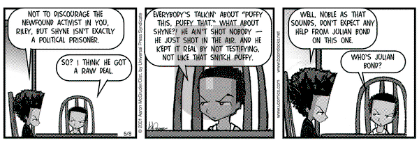 The Boondocks on Tuesday May 8, 2001 Comic Strip