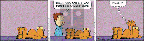 Garfield on Monday April 14, 2025 Comic Strip
