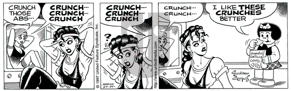 Nancy on Thursday March 27, 1997 Comic Strip
