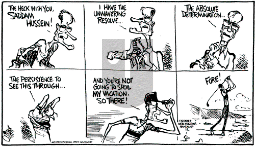 Pat Oliphant on Monday August 20, 1990 Comic Strip