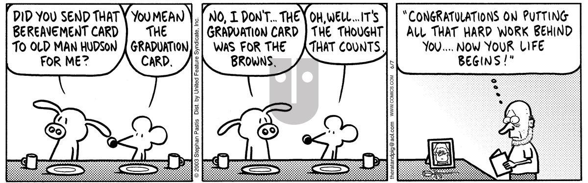 Pearls Before Swine - Saturday June 7, 2003 Comic Strip