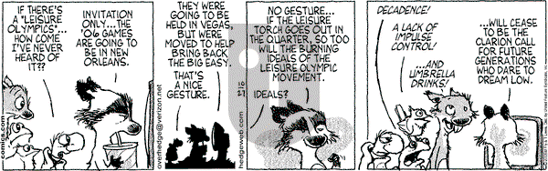 Over the Hedge on Thursday October 27, 2005 Comic Strip
