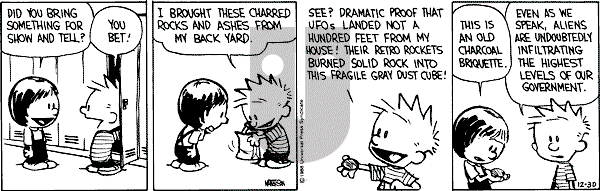 Calvin and Hobbes - Friday December 30, 1988 Comic Strip