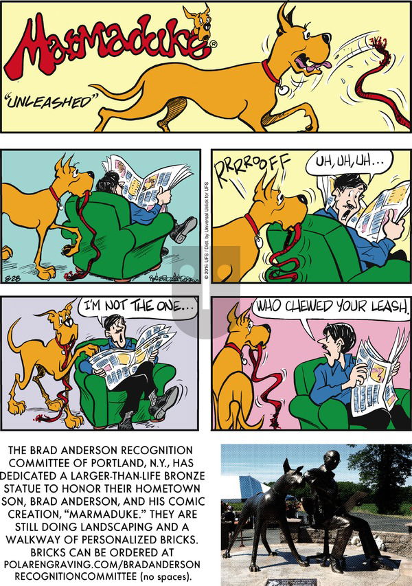 Marmaduke on Sunday August 28, 2016 Comic Strip