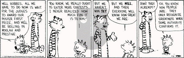 Calvin and Hobbes - Wednesday May 5, 1993 Comic Strip