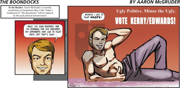 The Boondocks on Sunday August 8, 2004 Comic Strip