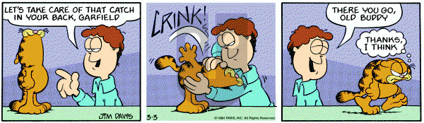 Garfield on Saturday March 3, 1984 Comic Strip