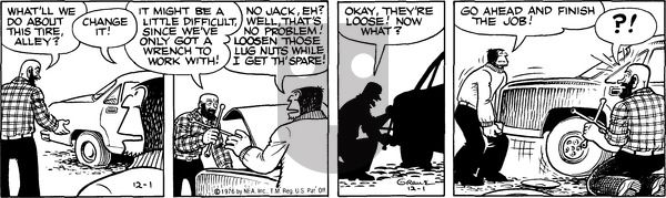 Alley Oop - Wednesday December 1, 1976 Comic Strip