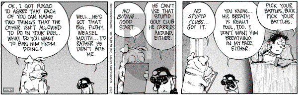 Get Fuzzy on Tuesday February 17, 2004 Comic Strip
