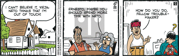 La Cucaracha on Tuesday December 3, 2019 Comic Strip