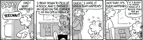 Drabble on Monday April 20, 1998 Comic Strip