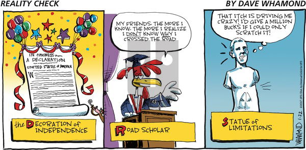 Reality Check on Sunday January 22, 2017 Comic Strip