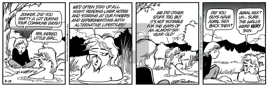 Doonesbury - Thursday March 19, 1998 Comic Strip