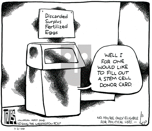 Tom Toles on Friday July 21, 2006 Comic Strip