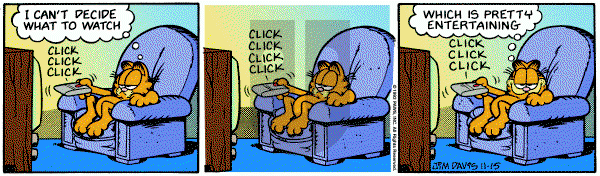 Garfield on Monday November 15, 1993 Comic Strip