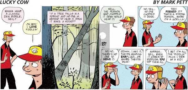 Lucky Cow on Sunday August 15, 2004 Comic Strip
