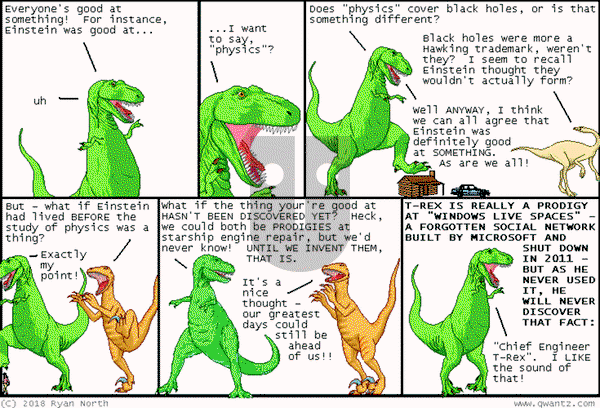 Dinosaur Comics on Monday January 20, 2025 Comic Strip