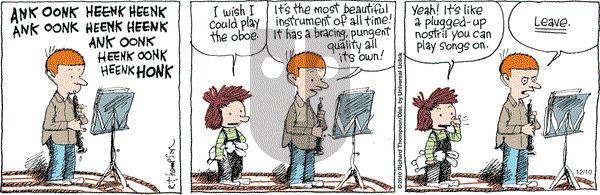 Cul de Sac on Thursday December 10, 2015 Comic Strip