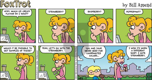 FoxTrot on Sunday July 23, 2017 Comic Strip