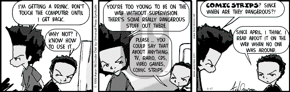 The Boondocks on Thursday January 18, 2007 Comic Strip