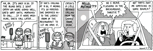 Cathy Classics - Saturday September 5, 1998 Comic Strip