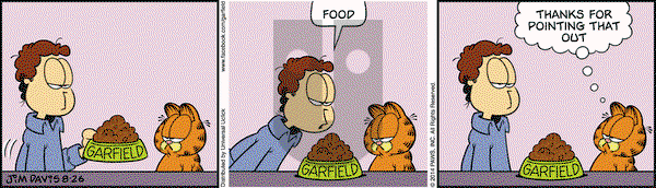 Garfield on Tuesday August 26, 2014 Comic Strip