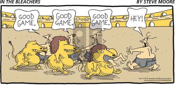In the Bleachers on Sunday September 30, 2018 Comic Strip