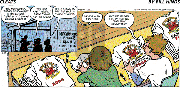Cleats - Sunday November 28, 2004 Comic Strip