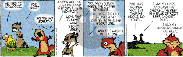 Over the Hedge on Monday August 23, 2010 Comic Strip