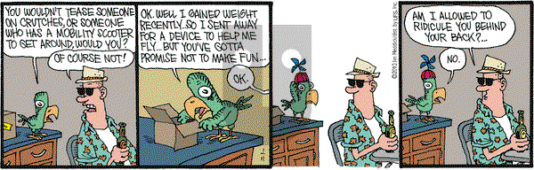 Monty on Monday January 11, 2010 Comic Strip