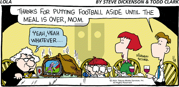 Lola on Sunday November 18, 2001 Comic Strip