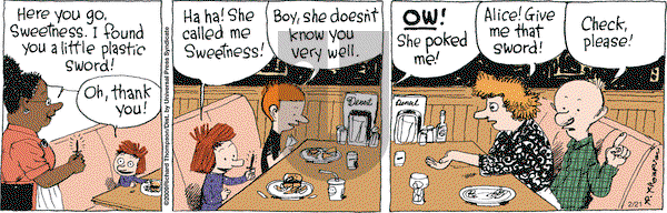 Cul de Sac - Saturday February 21, 2009 Comic Strip