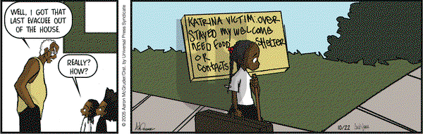 The Boondocks - Saturday October 22, 2005 Comic Strip