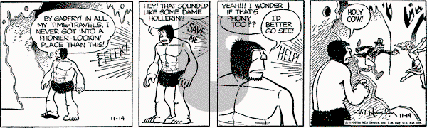 Alley Oop on Wednesday November 14, 1956 Comic Strip