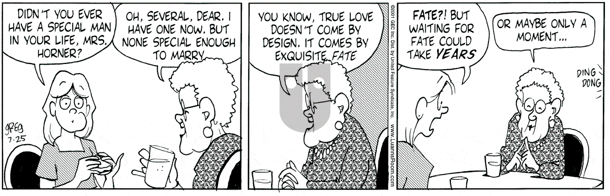 Luann - Wednesday July 25, 2001 Comic Strip