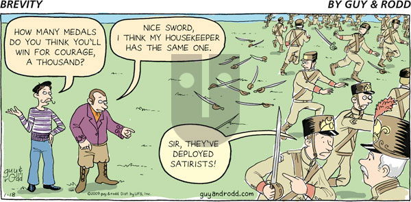 Brevity on Sunday January 18, 2009 Comic Strip