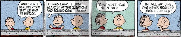 Peanuts - Tuesday July 27, 2021 Comic Strip