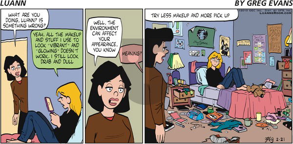 Luann on Sunday February 21, 2010 Comic Strip