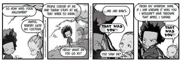 The Boondocks on Monday November 1, 1999 Comic Strip