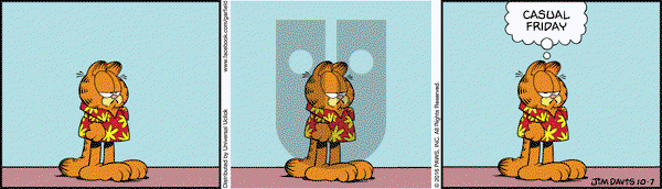 Garfield - Friday October 7, 2016 Comic Strip