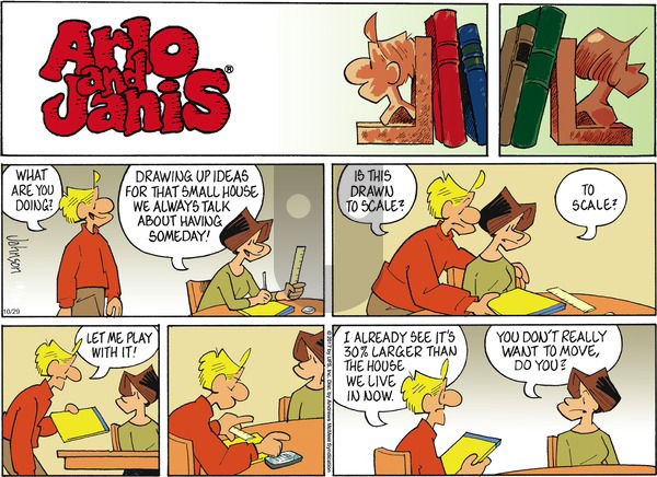 Arlo and Janis on Sunday October 29, 2017 Comic Strip